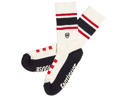 Venice Sock White Sand Black