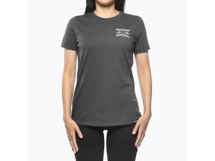 Fasthouse Women's Bound Tee Dark Gray (1)