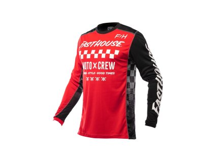 Fasthouse Youth Grindhouse Alpha Jersey Red Black 1