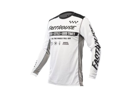 Fasthouse Youth Grindhouse Domingo Jersey White 1
