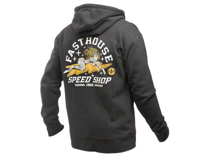 Eleanor Hooded Zip Up Black B