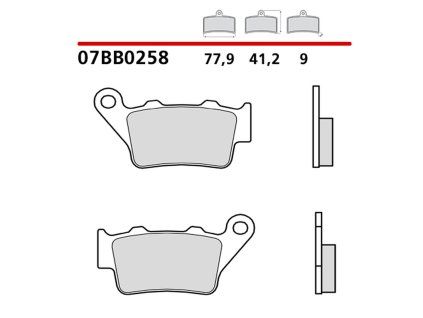 BREMBO Brzdové destičky KH208 GENUINE SINTER přední / zadní