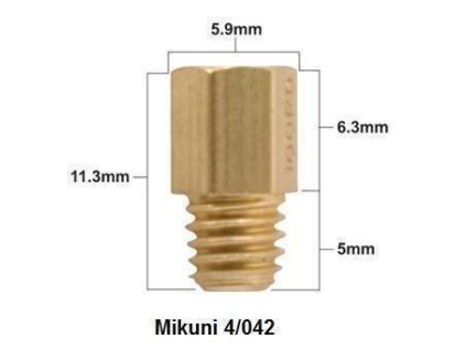 56780 prox hlavni tryska mikuni typ 4 042 prumer 310 1 ks