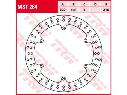 77213 trw mst264 brzdovy kotouc