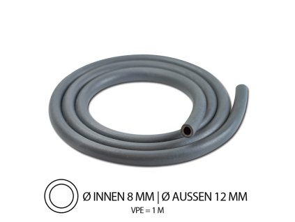 78137 benzinova hadicka neopren vnitrni o 8mm vnejsi o 12mm delka 1m