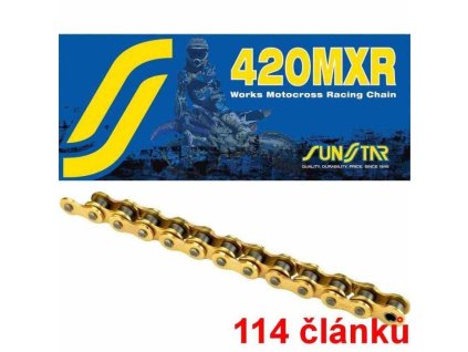 82967 sunstar retez 420mxr barva zlata 114 clanku