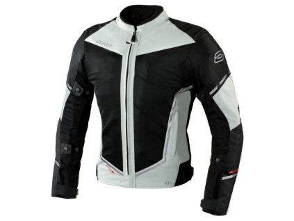 88610 bunda na motorku ozone jet ii cerna seda textilni letni bunda velikost 5xl
