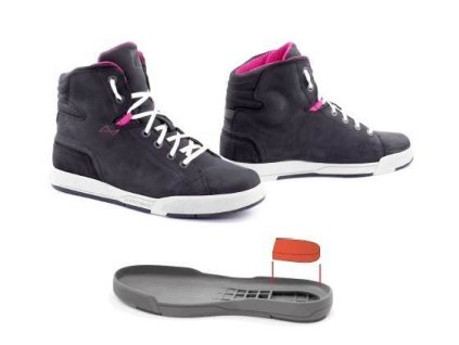 95093 damske forma swift dry lady cerno bile urban moto boty 38