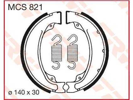 97355 trw mcs821 brzdove pakny celisti na motorku