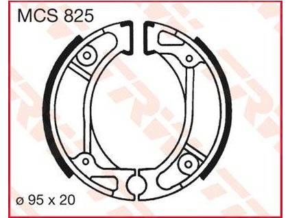 97364 trw mcs825 brzdove pakny celisti na motorku