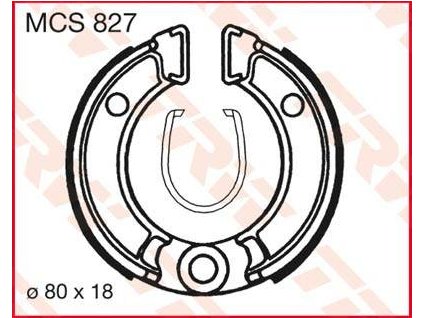97370 trw mcs827 brzdove pakny celisti na motorku