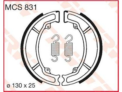 97376 trw mcs831 brzdove pakny celisti na motorku