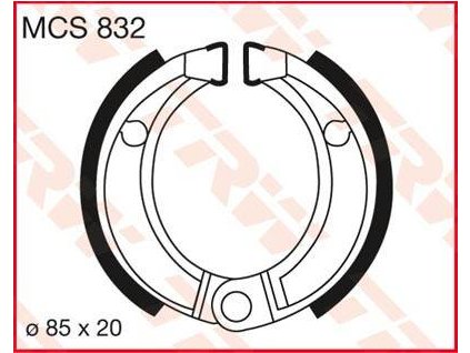97379 trw mcs832 brzdove pakny celisti na motorku