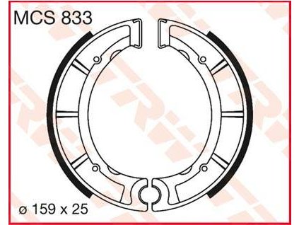 97382 trw mcs833 brzdove pakny celisti na motorku