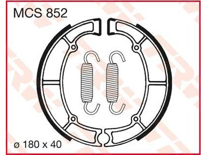97415 trw mcs852 brzdove pakny celisti na motorku