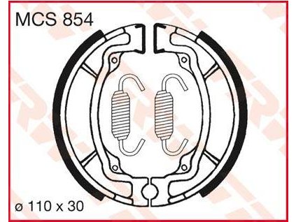 97421 trw mcs854 brzdove pakny celisti na motorku