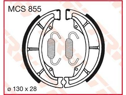 97424 trw mcs855 brzdove pakny celisti na motorku