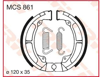 97430 trw mcs861 brzdove pakny celisti na motorku