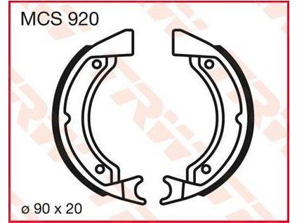 97460 trw mcs920 brzdove pakny celisti na motorku