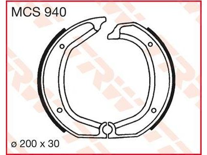97466 trw mcs940 brzdove pakny celisti na motorku
