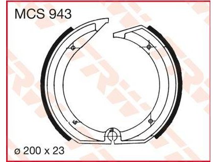 97472 trw mcs943 brzdove pakny celisti na motorku