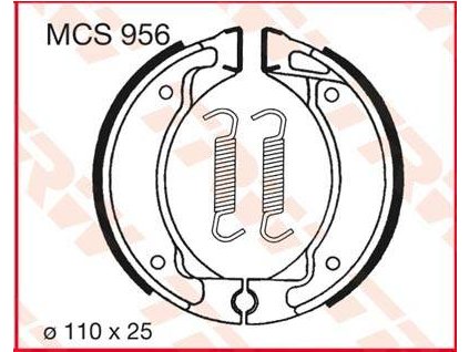 97499 trw mcs956 brzdove pakny celisti na motorku