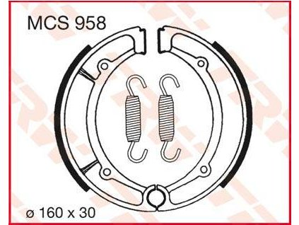 97502 trw mcs958 brzdove pakny celisti na motorku