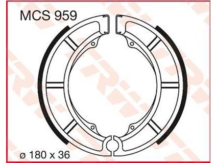 97505 trw mcs959 brzdove pakny celisti na motorku