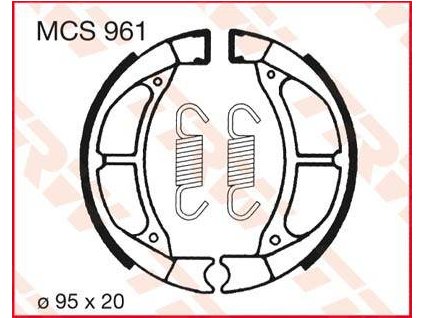 97511 trw mcs961 brzdove pakny celisti na motorku