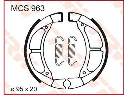 97517 trw mcs963 brzdove pakny celisti na motorku