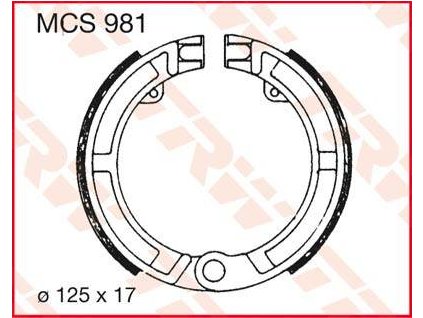 97535 trw mcs981 brzdove pakny celisti na motorku