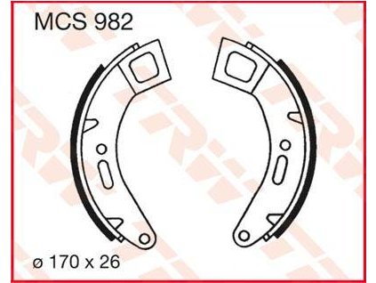97538 trw mcs982 brzdove pakny celisti na motorku
