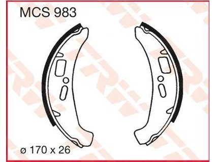 97541 trw mcs983 brzdove pakny celisti na motorku