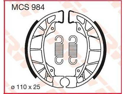 97544 trw mcs984 brzdove pakny celisti na motorku