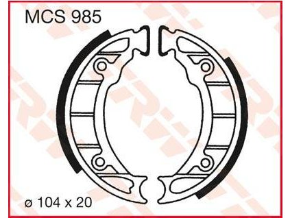 97547 trw mcs985 brzdove pakny celisti na motorku