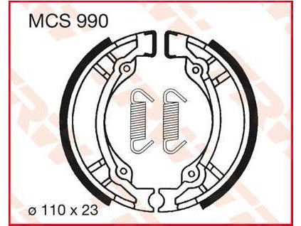97559 trw mcs990 brzdove pakny celisti na motorku