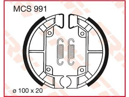 97562 trw mcs991 brzdove pakny celisti na motorku