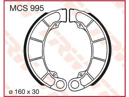 97571 trw mcs995 brzdove pakny celisti na motorku