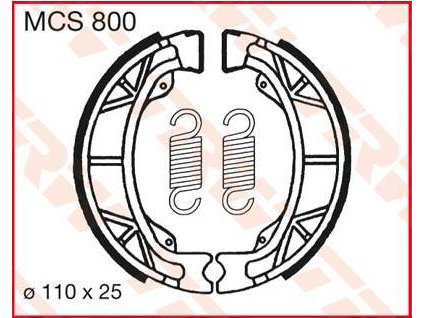 97574 trw mcs800 brzdove pakny celisti na motorku