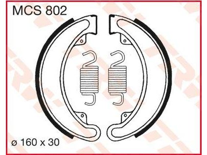 97577 trw mcs802 brzdove pakny celisti na motorku