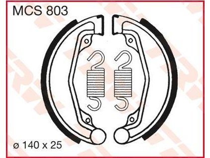 97580 trw mcs803 brzdove pakny celisti na motorku