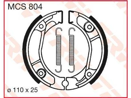 97583 trw mcs804 brzdove pakny celisti na motorku