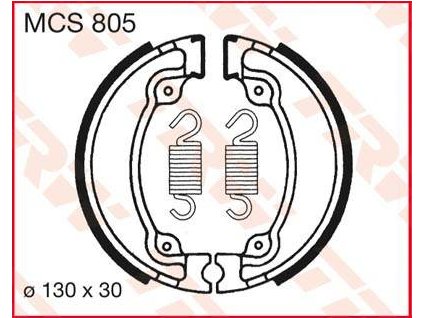 97586 trw mcs805 brzdove pakny celisti na motorku