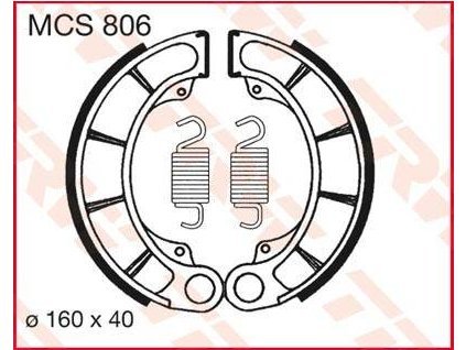97589 trw mcs806 brzdove pakny celisti na motorku