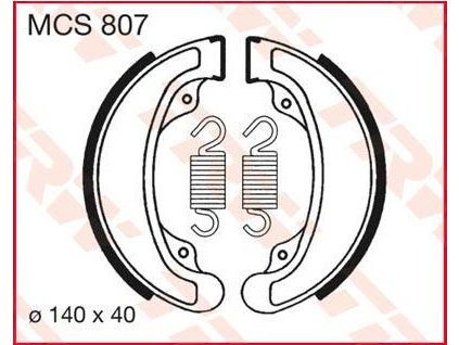 97592 trw mcs807 brzdove pakny celisti na motorku