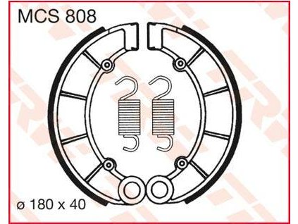 97595 trw mcs808 brzdove pakny celisti na motorku