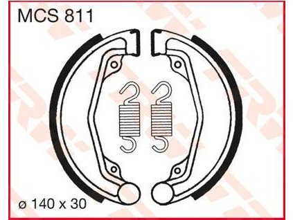 97604 trw mcs811 brzdove pakny celisti na motorku