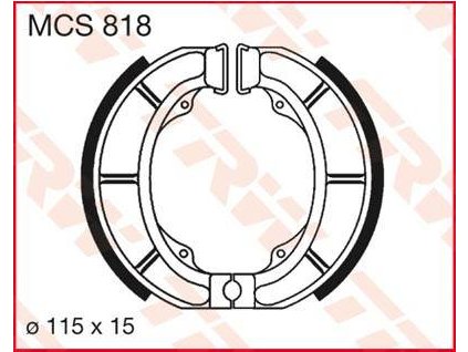 97619 trw mcs818 brzdove pakny celisti na motorku