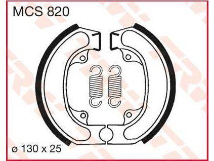 97625 trw mcs820 brzdove pakny celisti na motorku