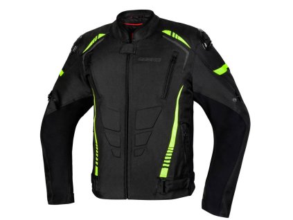 97679 moto bunda ozone pulse cerna zluta textilni bunda xl